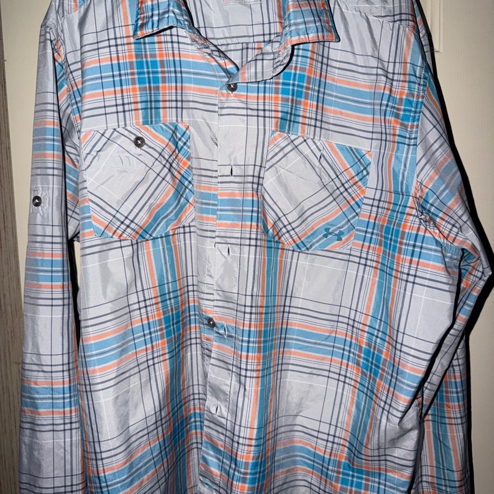 Under Armour Men's Multicolor Plaid Button Down Shirt